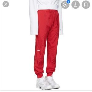 Vetements x Reebok collaboration 2017 track pants